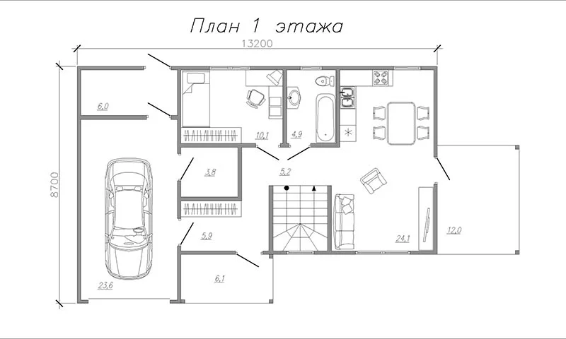 Проект СИП дома «ДнК-52a»